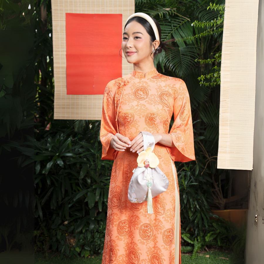 EAWN001 - Vải Gấm Cát Phúc Họa Tiết Phượng Hoàng Hồi Văn Khổ 1m15 x 2m5 (Nhiều Màu)