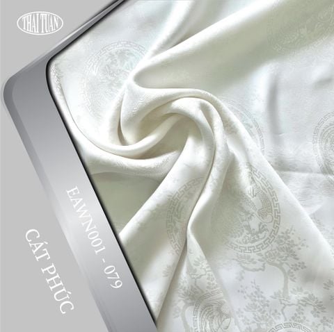 EAWN001 - Vải Gấm Cát Phúc Họa Tiết Phượng Hoàng Hồi Văn Khổ 1m15 x 2m5 (Nhiều Màu)