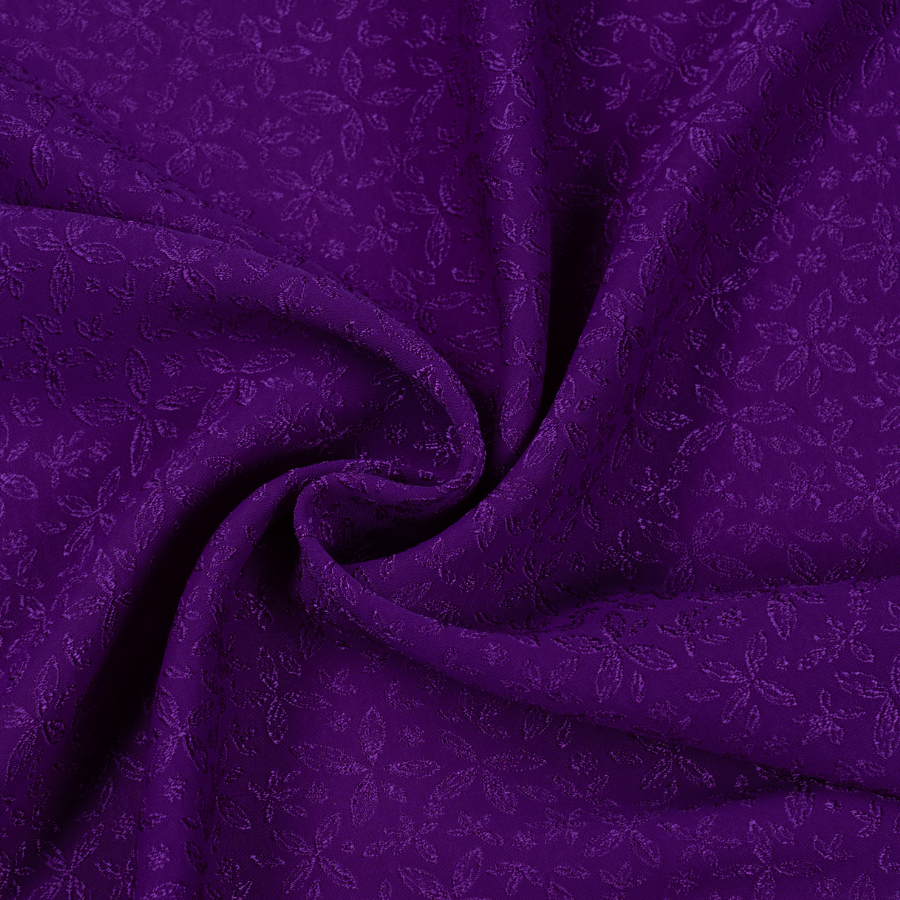 Vải Gấm Hoa Co Giãn Màu Tím 1m15 x 2m5 EBAN003014