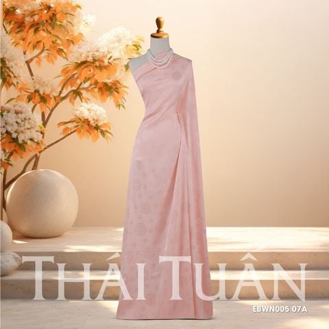 EBWN00507A Vải Tơ Tằm Lộc Thọ Màu Hồng Nhạt Khổ 1m15 x 2m5