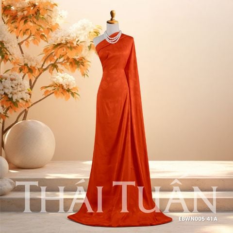 EBWN00541A Vải Tơ Tằm Lộc Thọ Màu Đỏ Khổ 1m15 x 2m5