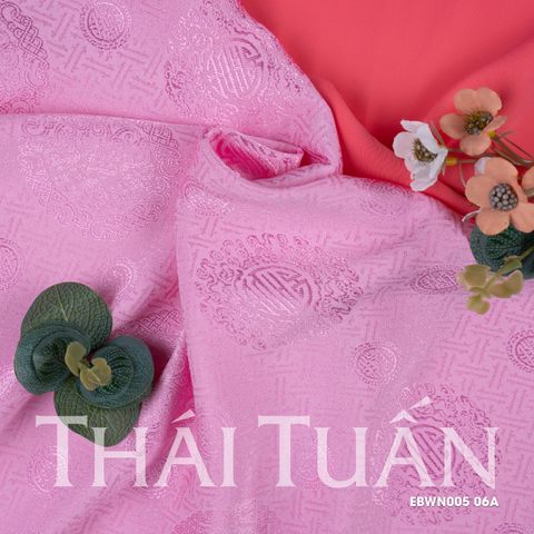 Vải Tơ Tằm Lộc Thọ Màu Hồng Khổ 1m15 x 2m5 EBWN00506A