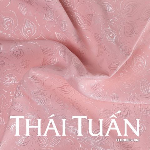 Vải Gấm Hoa Co Giãn Màu Hồng Khổ 1m15 x 2m5 EFUN003006