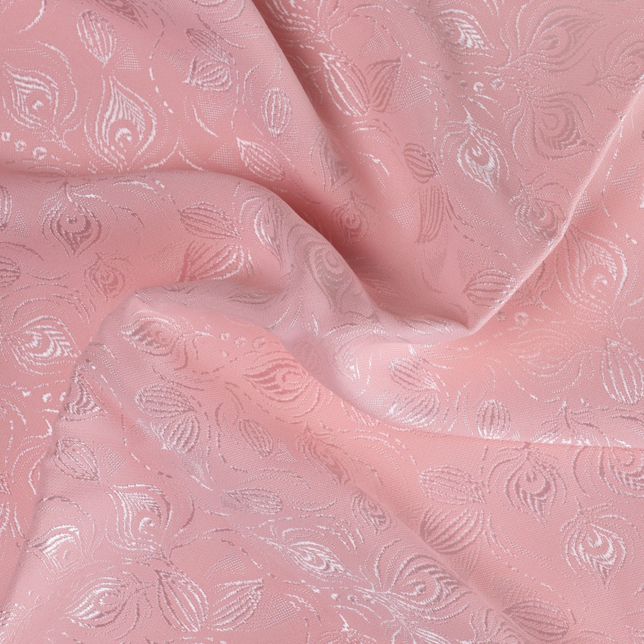 Vải Gấm Hoa Co Giãn Màu Hồng Khổ 1m15 x 2m5 EFUN003006