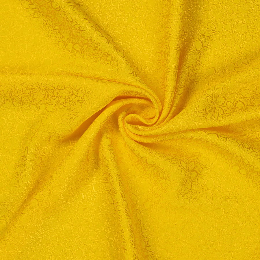 Vải Gấm Hoa Co Giãn Màu Vàng 1m15 x 2m5 EFUN004202