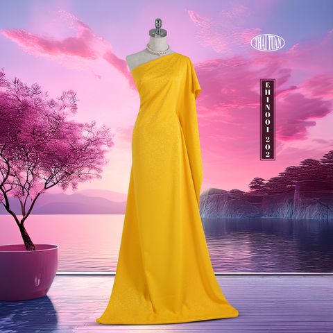 EHIN001-202 Vải Gấm Hoạ Tiết Hoa Nhí 1m15 x 2m5