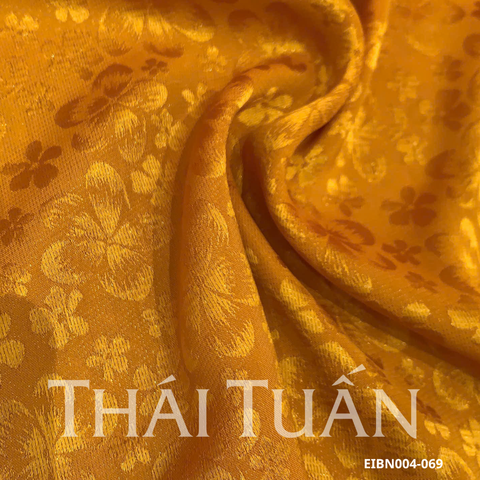 Vải Gấm Hoa Diamond Màu Xanh Mạ Khổ 1m15 x 2m5 EIBN004069