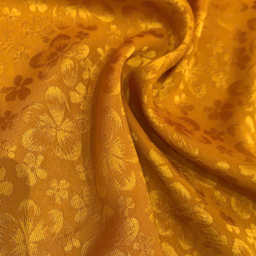 Vải Gấm Hoa Diamond Màu Xanh Mạ Khổ 1m15 x 2m5 EIBN004069