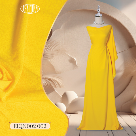 Vải Gấm Hoa Màu Vàng Khổ 1m15 x 2m5 EIQN002002