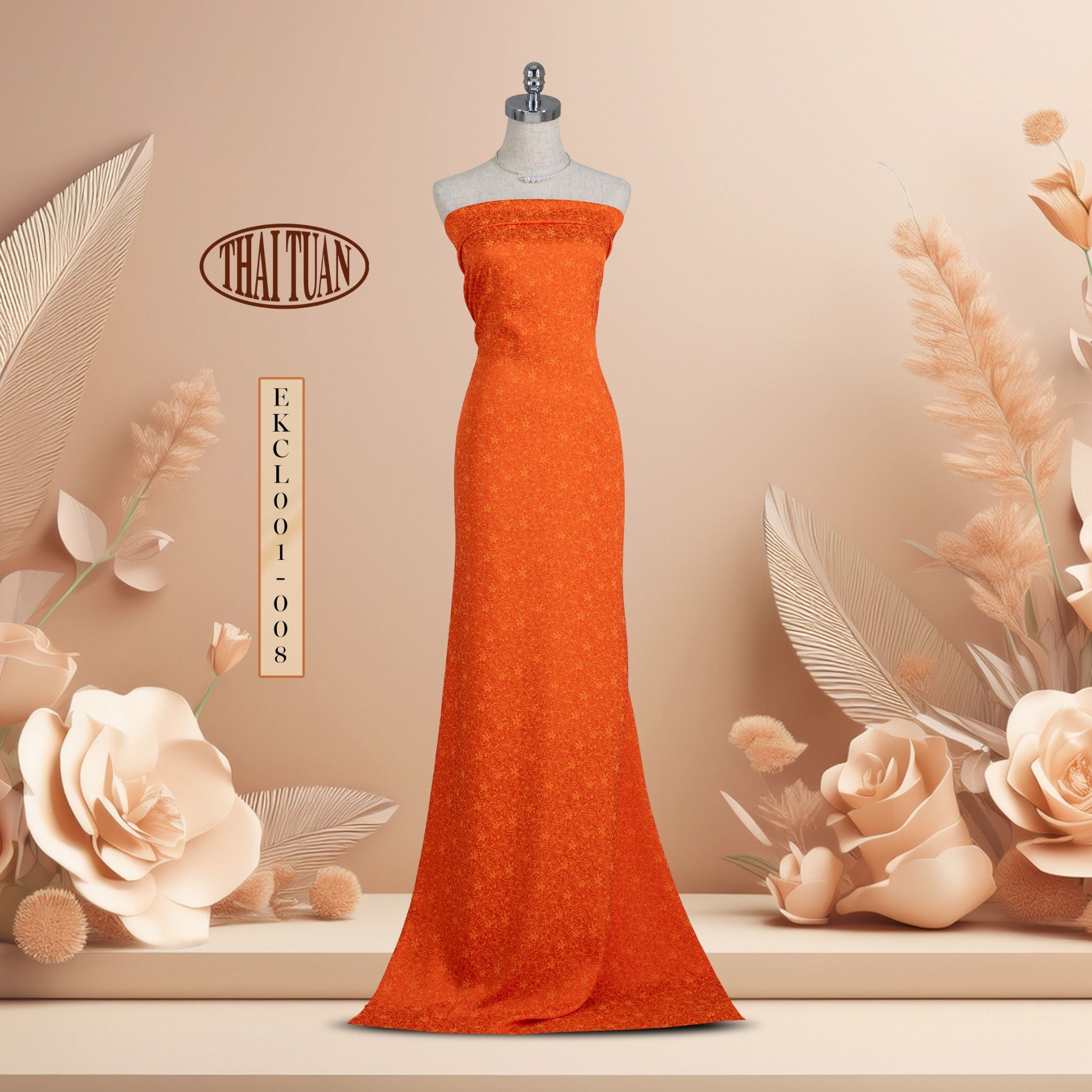 Vải Gấm Họa Tiết Hoa Khổ 1m5 x 2m EKCL001008