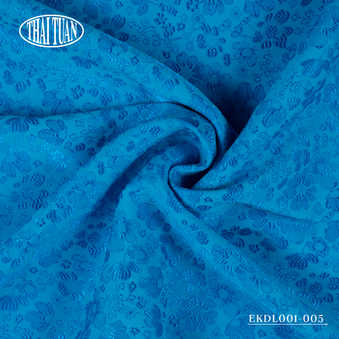 EKDL001-005 Vải Gấm Hoa Co Giãn Màu Tím Khổ 1m5 x 2m