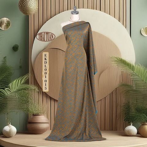 Vải Gấm Hoa Co Giãn Màu Tím Khổ 1m5 x 2m EKDL001015