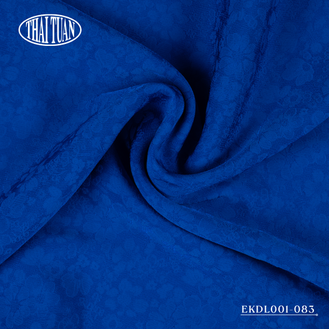 Vải Gấm Màu Xanh Họa Tiết Hoa Khổ 1m5 x 2m EKDL001083