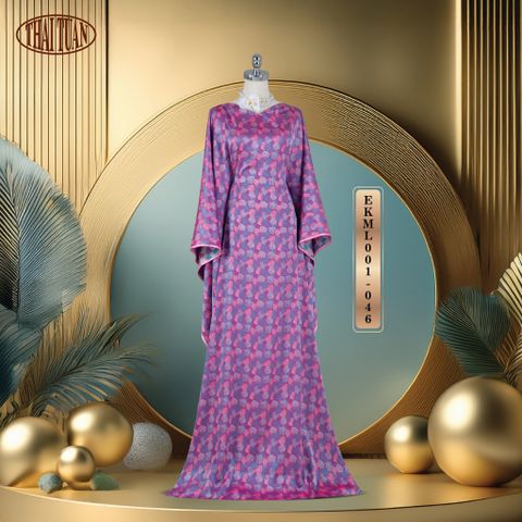 EKML001-046 Vải Gấm Thảo Điệp Hoạ Tiết 1m5 x 2m