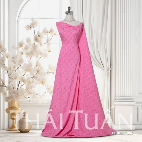 Vải Gấm Co Giãn Màu Hồng Khổ 1m15 x 2m ELHL001006