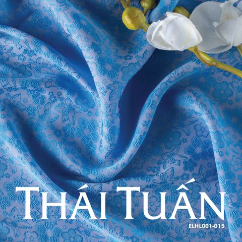 Vải Gấm Co Giãn Màu Xanh Khổ 1m15 x 2m ELHL001015