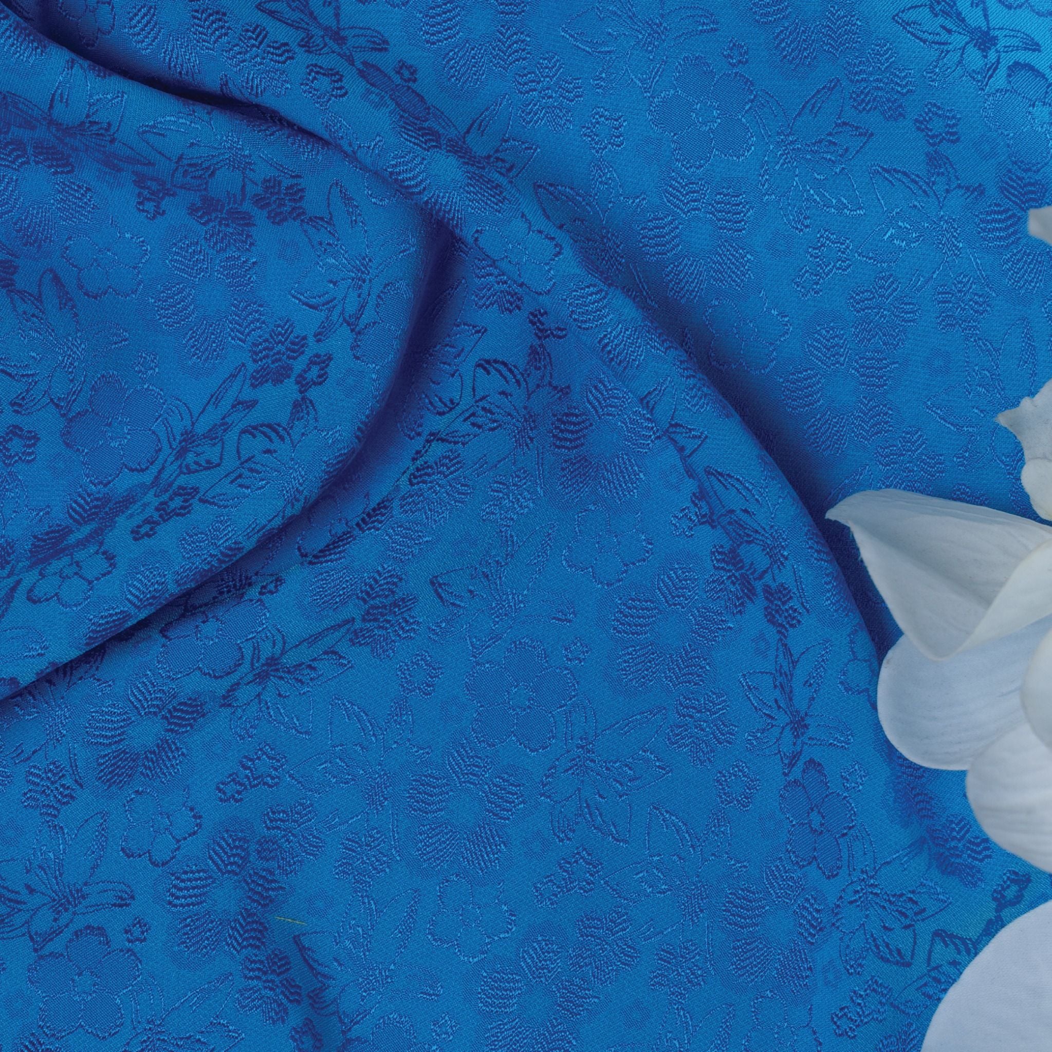 Vải Gấm Co Giãn Màu Xanh Ngọc Khổ 1m5 x 2m ELHL001042