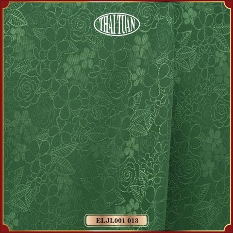 ELJL001-013 Vải Gấm Tùy Hoa Màu Xanh 1m5 x 2m