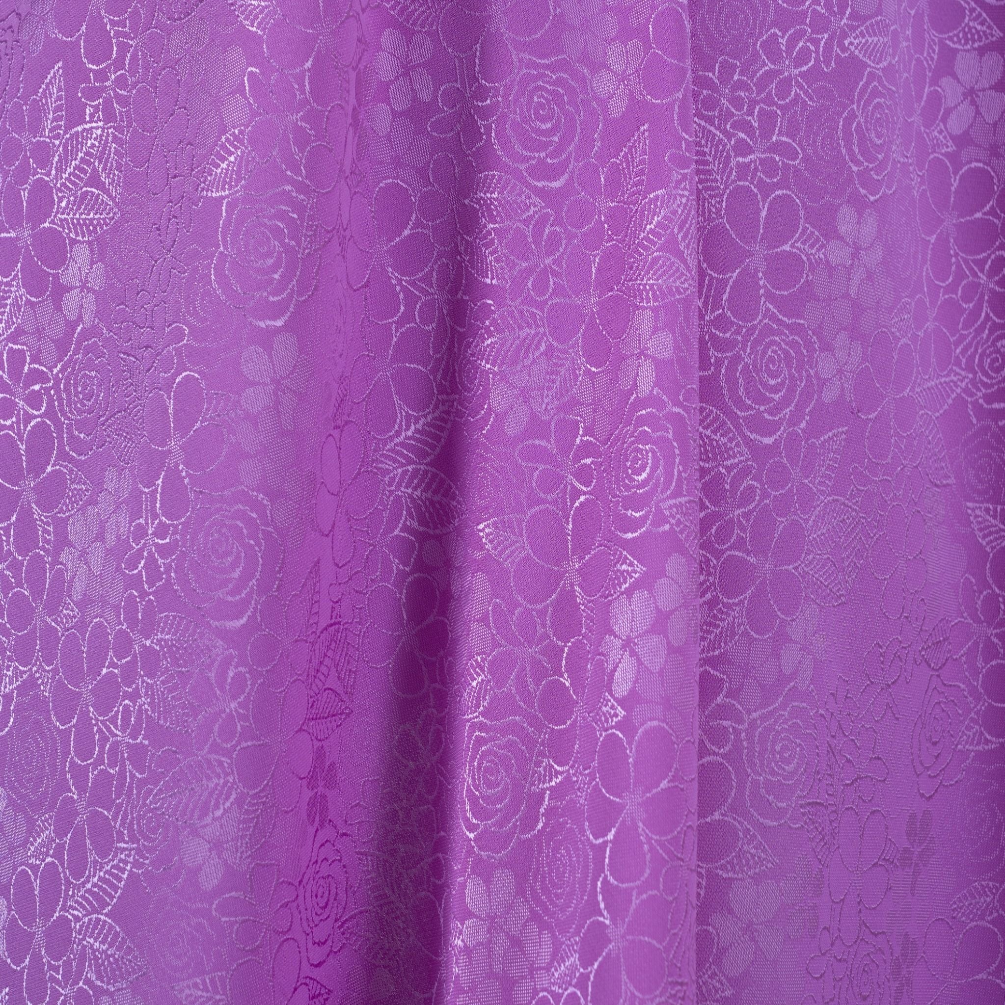 ELJL001-026 Vải Gấm Tùy Hoa Màu Tím 1m5 x 2m