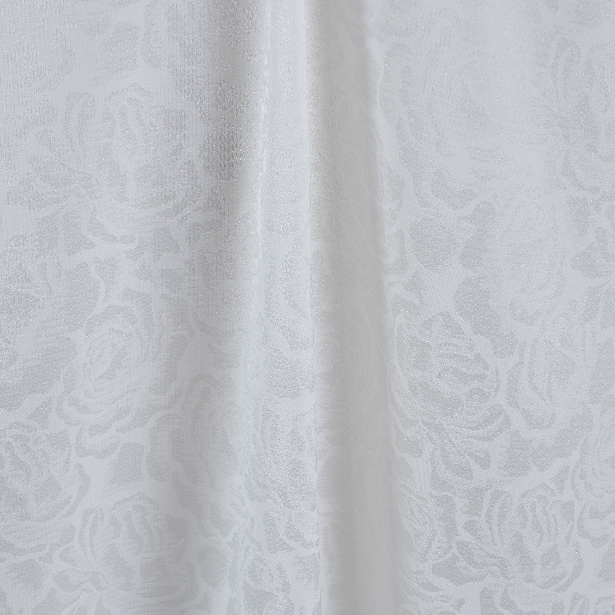 ELLL001-020 Vải Gấm Kim Sa Màu Trắng 1m5 x 2m