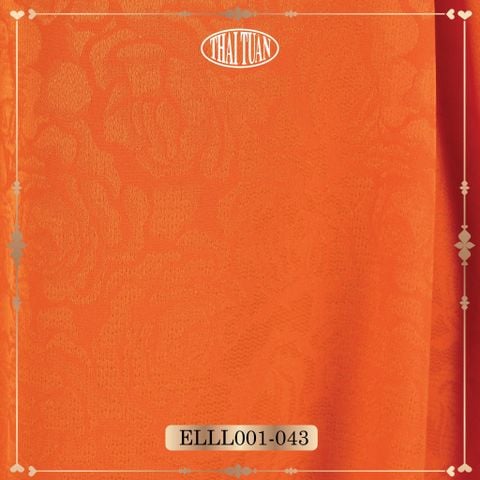Vải Gấm Kim Sa Màu Cam 1m5 x 2m ELLL001043