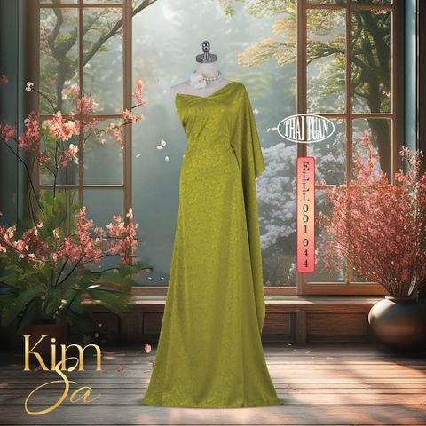 Vải Gấm Kim Sa Màu Vàng 1m5 x 2m ELLL001044