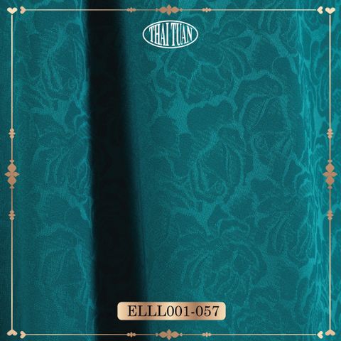 ELLL001-057 Vải Gấm Kim Sa Màu Xanh 1m5 x 2m