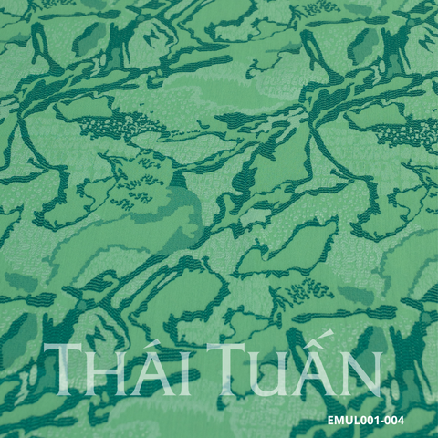 Vải Gấm Hoa Họa Tiết Đặc Biệt Màu Xanh Ngọc 1m5x2m EMUL001004