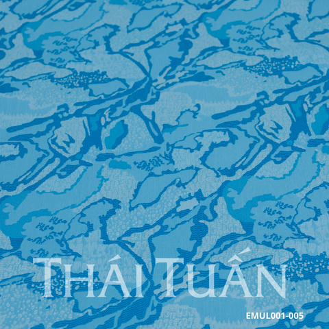 Vải Gấm Hoa Họa Tiết Đặc Biệt Màu Xanh 1m5x2m EMUL001005