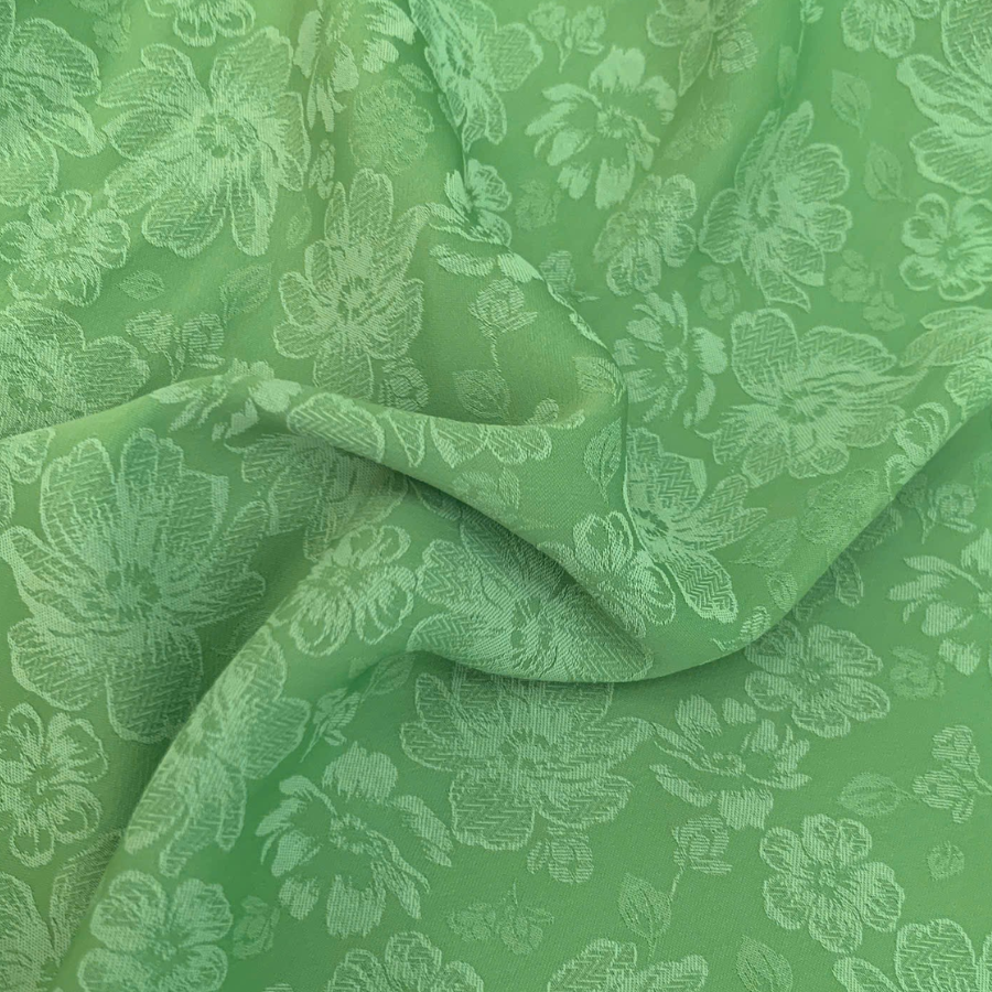 Gấm Hoa Màu Xanh Khổ 1m5 x 2m ENDL001012