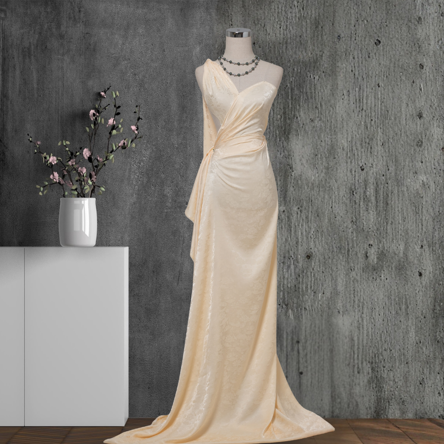 Vải Gấm Hoa Co Giãn Màu Da Khổ 1m5x2m ENLL001025