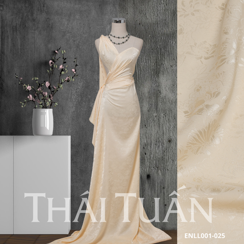 Vải Gấm Hoa Co Giãn Màu Da Khổ 1m5x2m ENLL001025