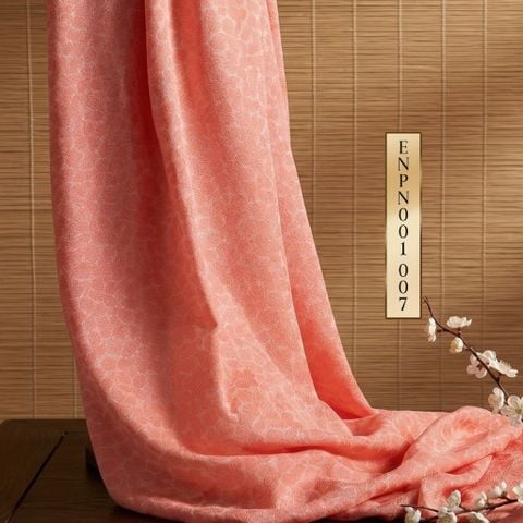 Gấm Hoa Văn Màu Cam Nhạt Khổ 1m15x2m5 ENPN001007