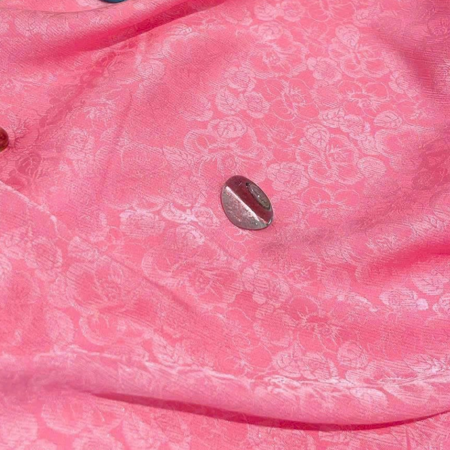 Vải Gấm Hoa Họa Tiết Màu Hồng 1m15x2m5 ENWN001007