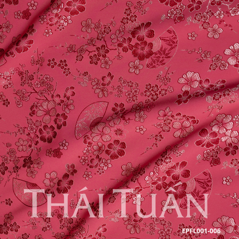 Gấm Hoa Văn Màu Hồng Khổ 1m5x2m EPFL001006
