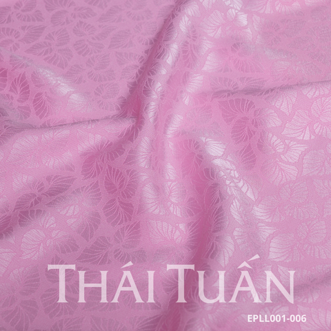 Vải Gấm Thái Tuấn Gấm Hoa Co Giãn Mới Màu Hồng Nhạt Khổ 1m5 x 2m EPLL001006