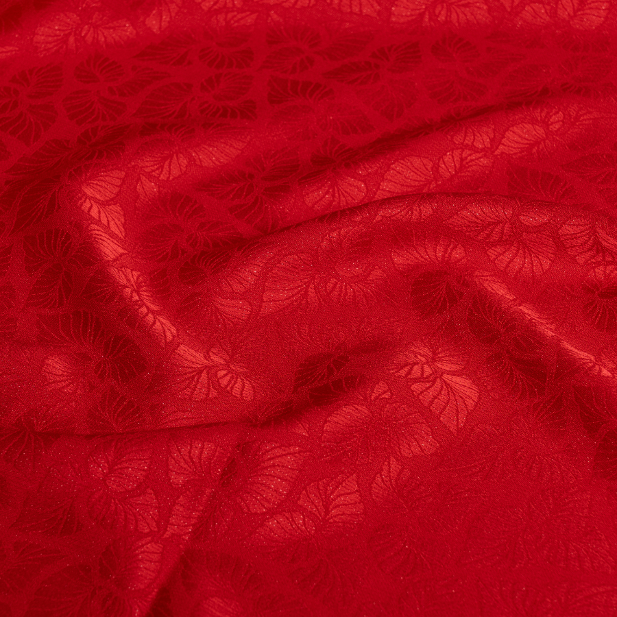 Vải Gấm Thái Tuấn Gấm Hoa Co Giãn Mới Màu Đỏ Khổ 1m5 x 2m EPLL001041