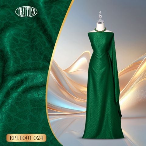 Vải Gấm Thái Tuấn Gấm Hoa Co Giãn Mới Màu Lá Khổ 1m5 x 2m EPLL001024