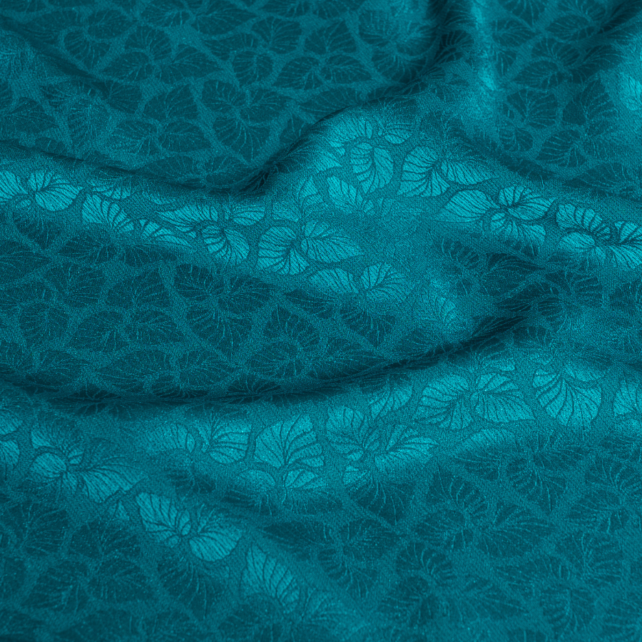 Vải Gấm Thái Tuấn Gấm Hoa Co Giãn Mới Màu Xanh Khổ 1m5 x 2m EPLL001057