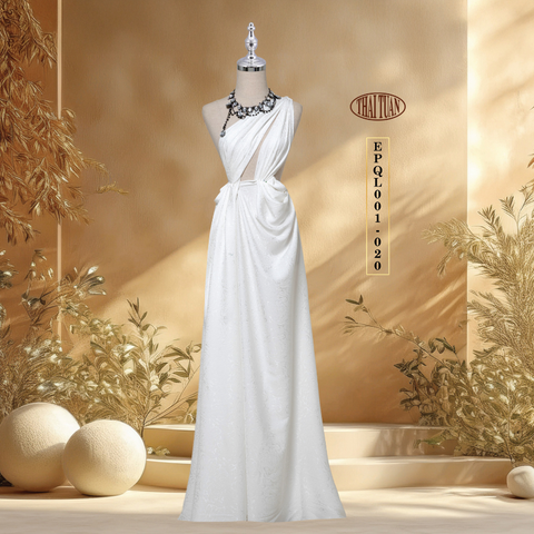 Vải Gấm Hoa Mẫu Đơn Màu Xám 1m5x2m EPQL001020