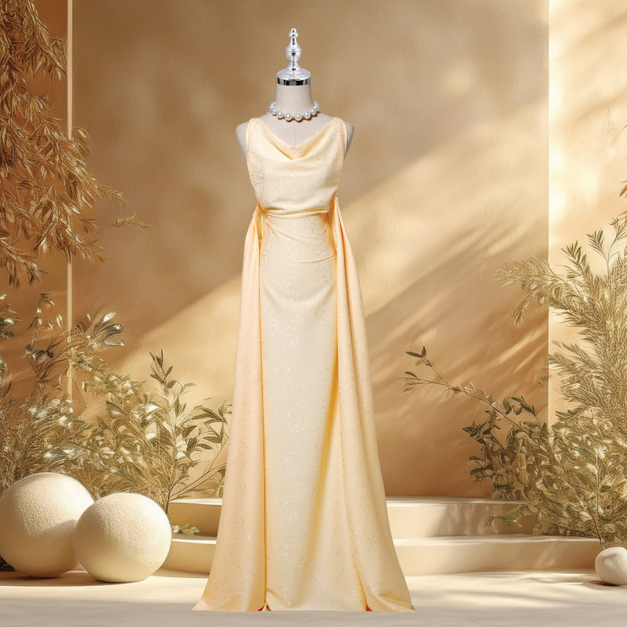 Vải Gấm Hoa Mẫu Đơn Màu Xám 1m5x2m EPQL001025