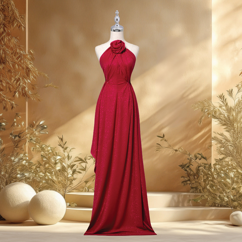 Vải Gấm Hoa Mẫu Đơn Màu Hồng 1m5x2m EPQL001046