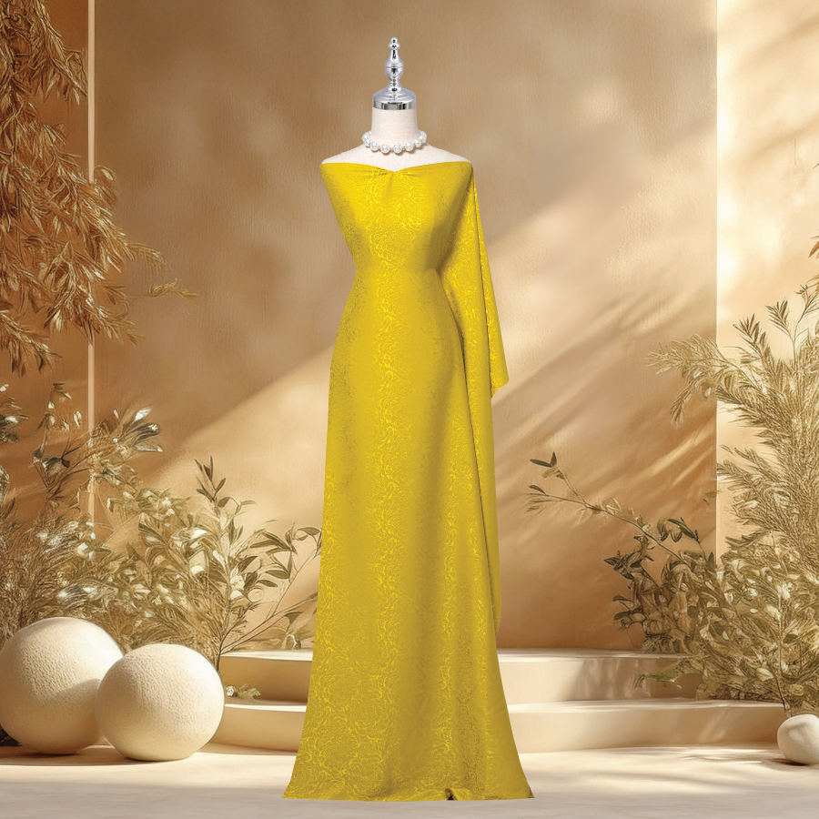 Vải Gấm Hoa Mẫu Đơn Màu Xanh Úa 1m5x2m EPQL001044