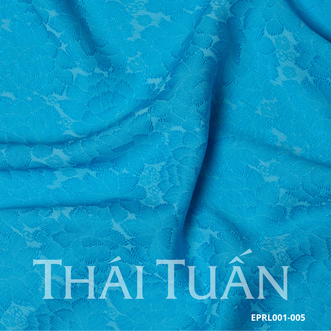 Gấm Hoa Văn Màu Xanh Dương Khổ 1m5x2m EPRL001005