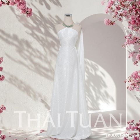 Vải Gấm Hoa Co Giãn Màu Trắng 1m5x2m ERUL001020