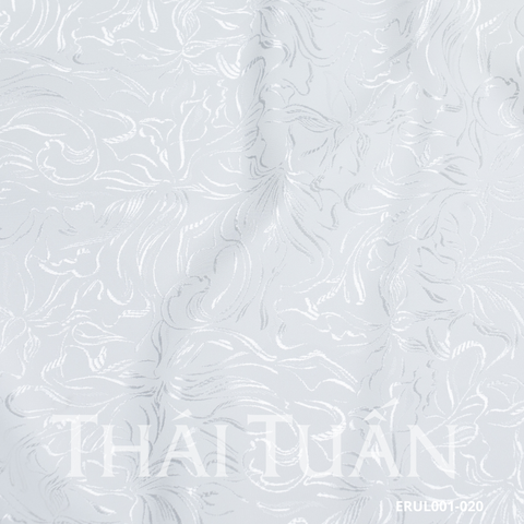 Vải Gấm Hoa Co Giãn Màu Trắng 1m5x2m ERUL001020