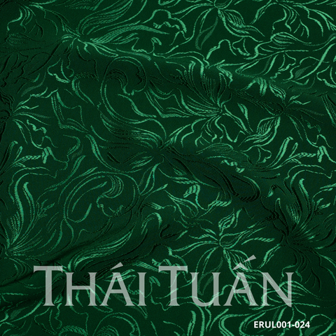 Vải Gấm Hoa Co Giãn Màu Xanh Lá 1m5x2m ERUL001024