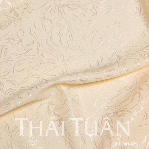 Vải Gấm Hoa Co Giãn Màu Vàng Trứng1m5x2m ERUL001025