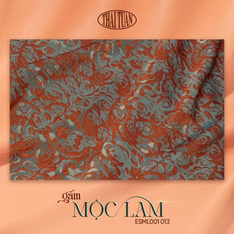 Vải Gấm Hoa Lá Co Giãn Khổ 1m5x2m ESML001013