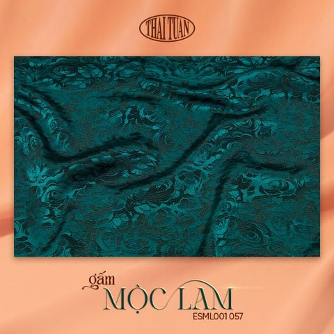 Vải Gấm Hoa Lá Co Giãn Khổ 1m5x2m ESML001057